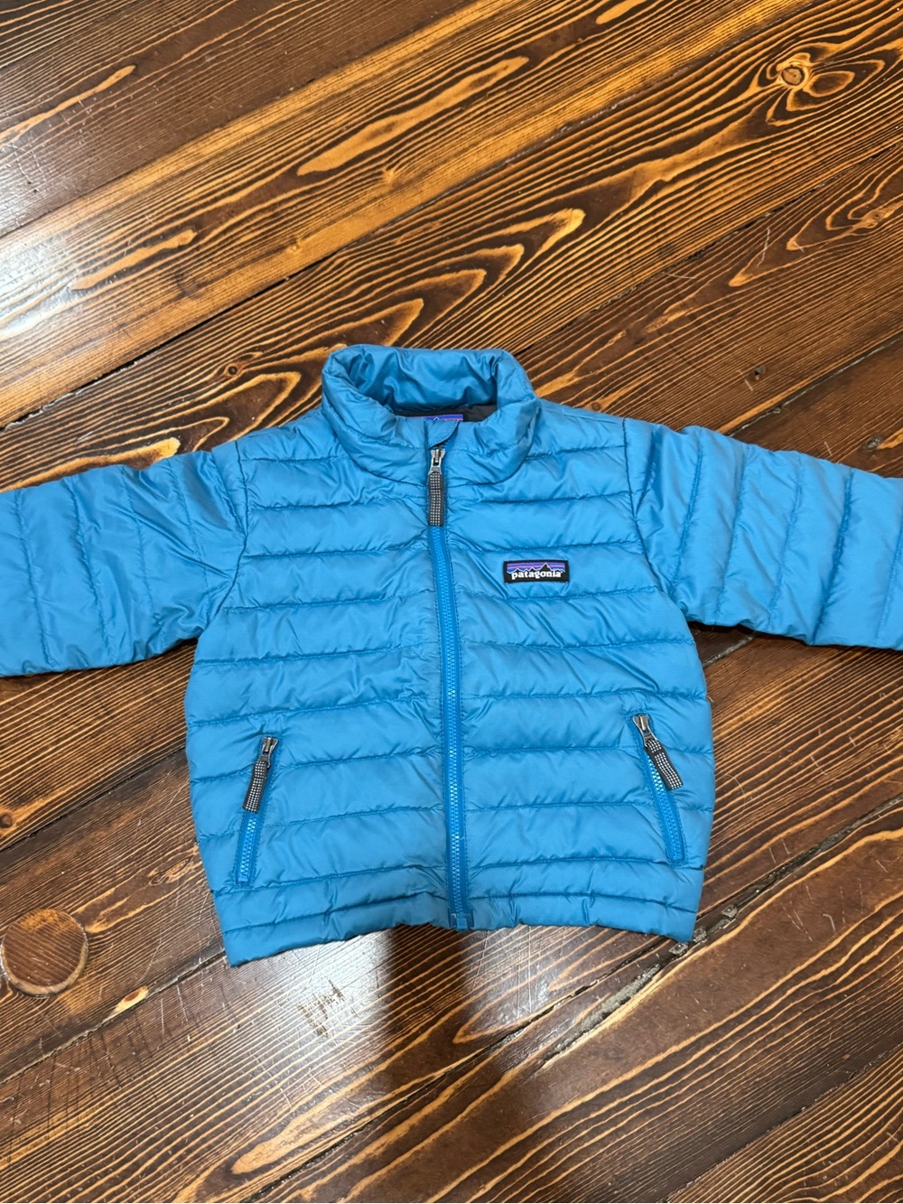 Patagonia Blue Kids Down Sweater Jacket